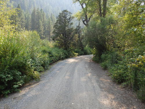 GDMBR: Pedaling parallel to the Interstate Highway (I-15).